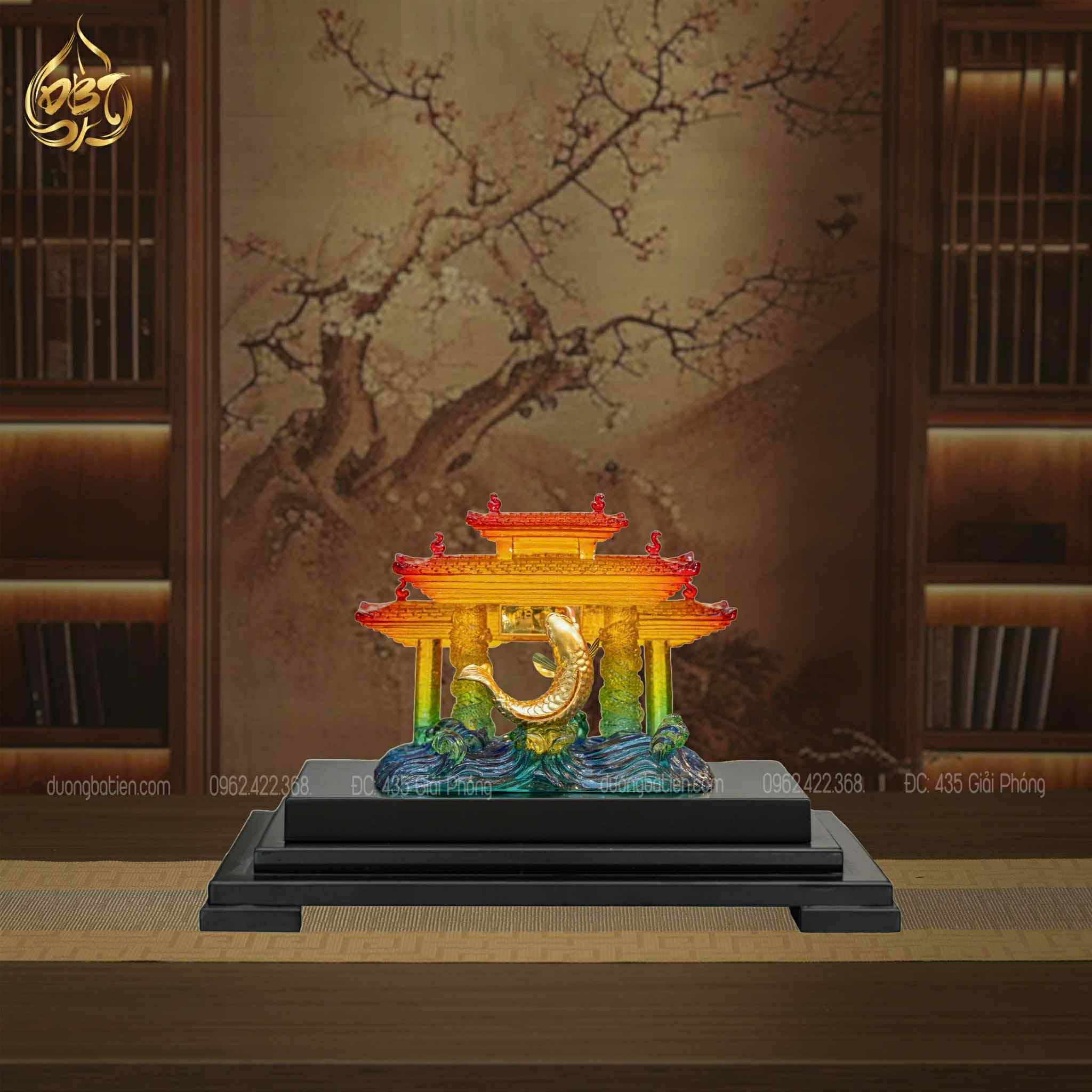 Cá Chép Vượt Vũ Môn Dát Vàng 24K - Quà Tặng Phong Thuỷ