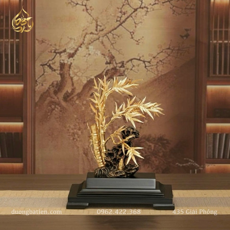 Cây Trúc dát vàng 24k - Quà tặng Doanh Nhân