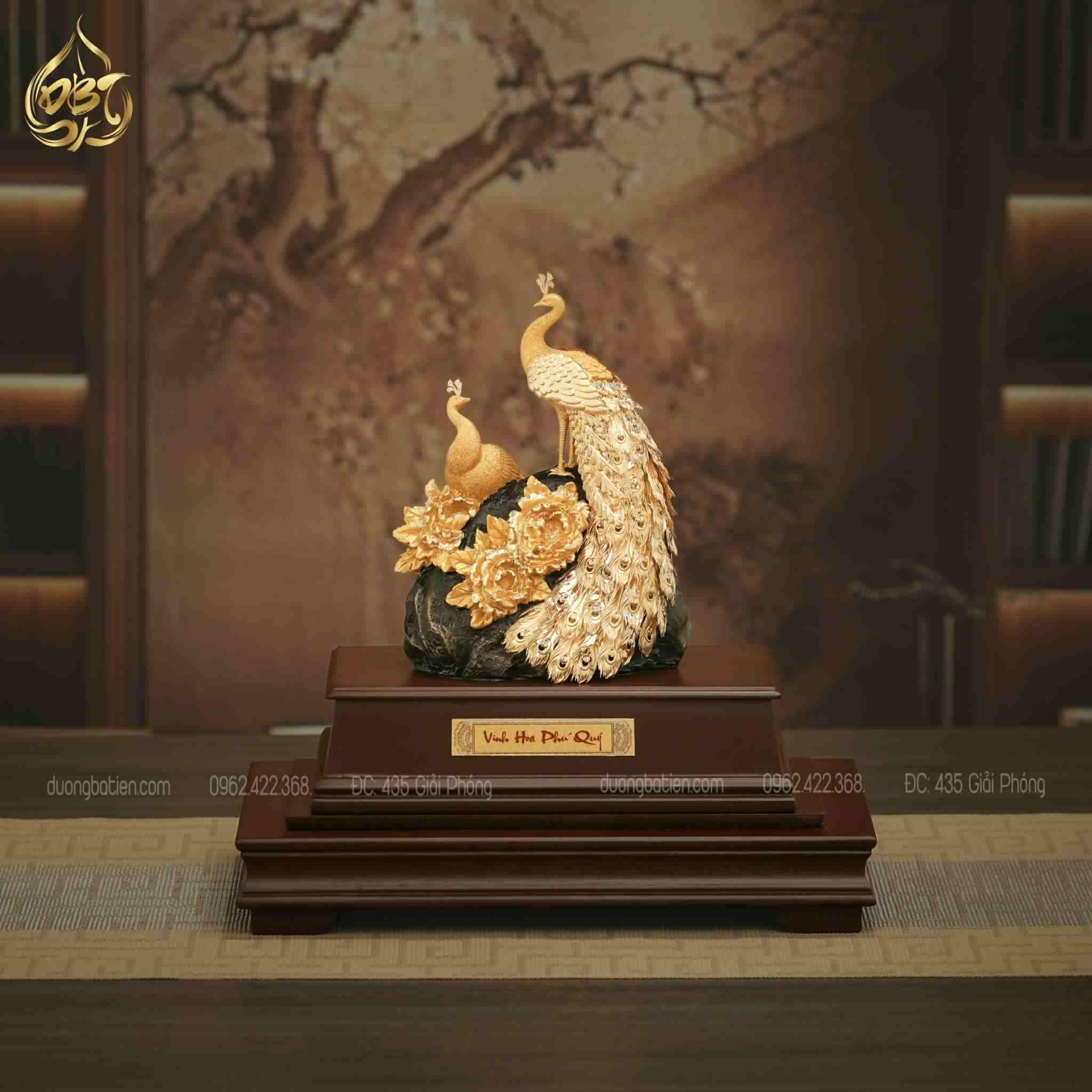 Đôi Chim Công Phu Thê Viên Mãn - Quà tặng Kỷ Niệm