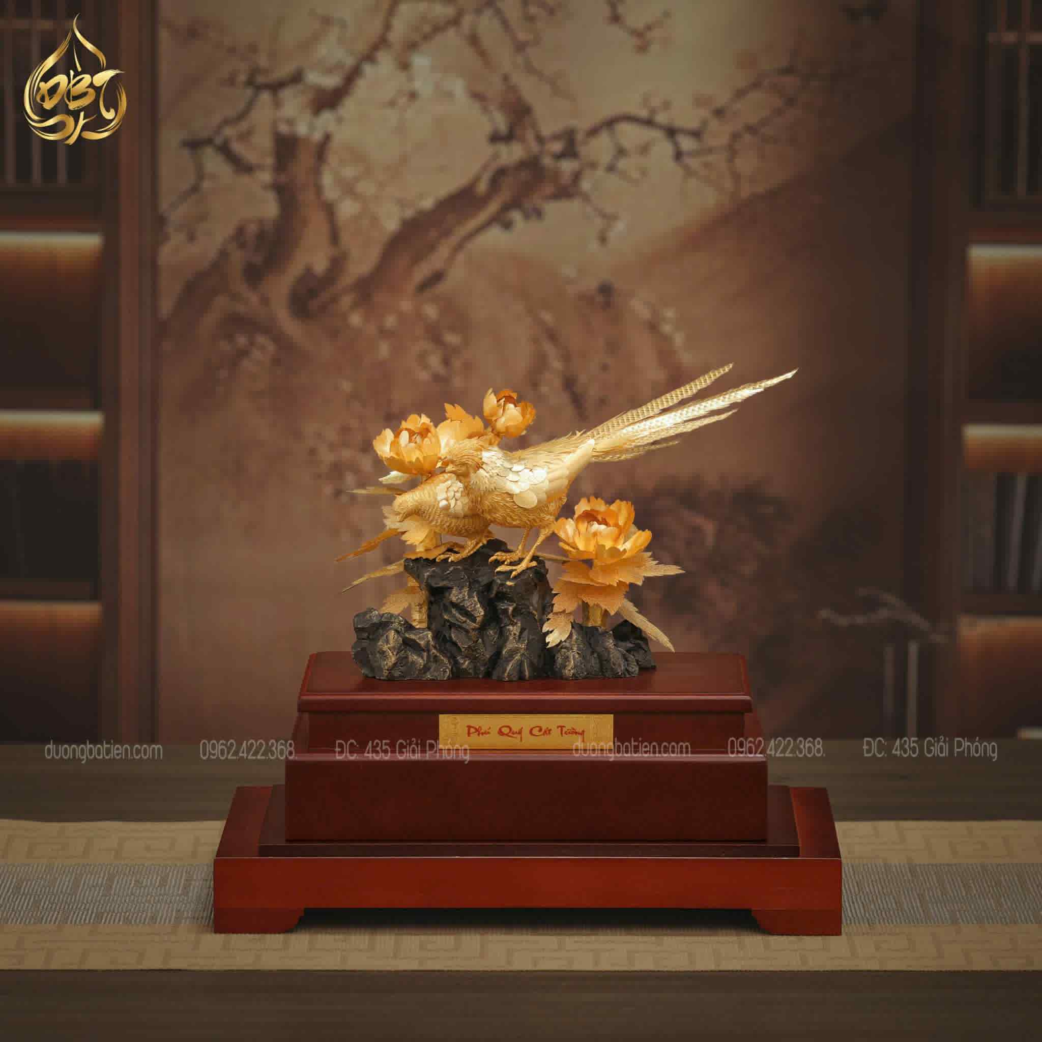 Chim Yến Phú Quý dát vàng 24k - Quà tặng May Mắn