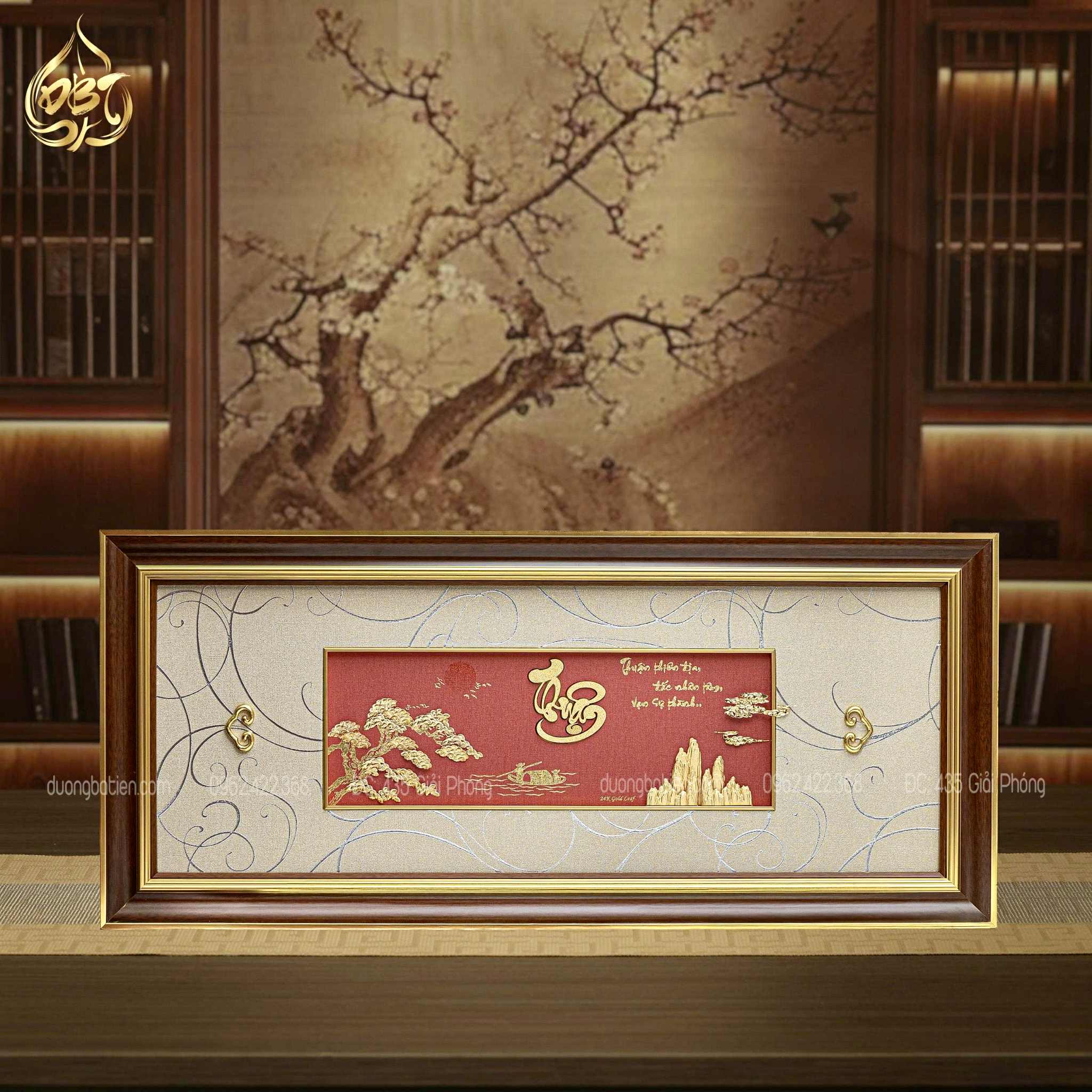 Chữ Thuận Dát Vàng 24K - Quà Tặng Sếp, Lãnh Đạo