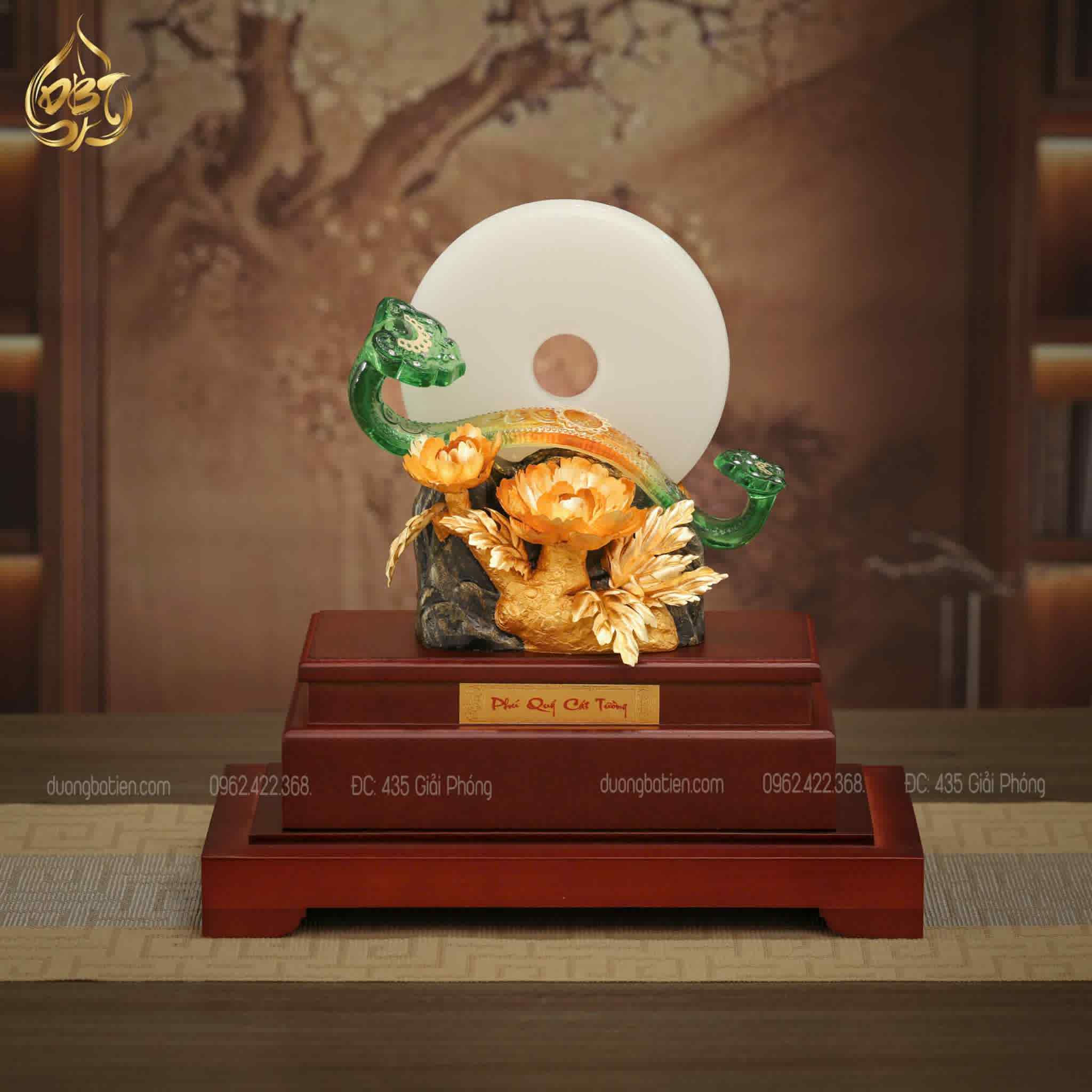 Gậy Như Ý - Vương trượng dát vàng 24k - Quà Phong Thuỷ